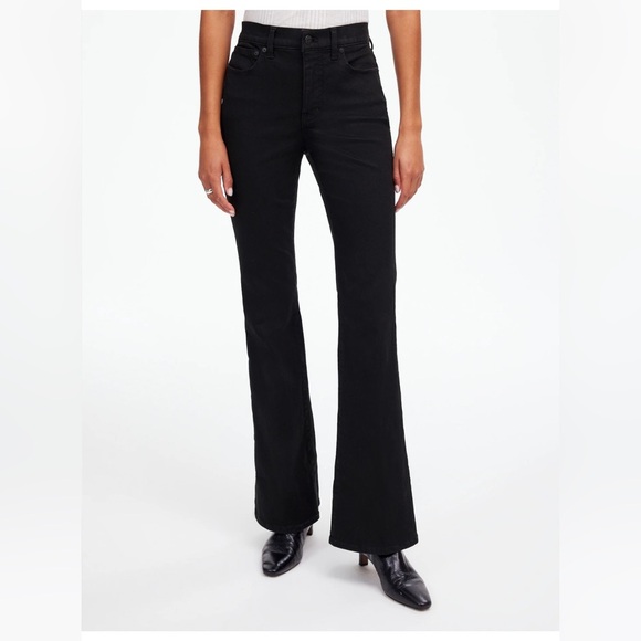 MADEWELL Flea Market Flare Jeans in black frost NEW NT672 $128 size 30 - Picture 1 of 16